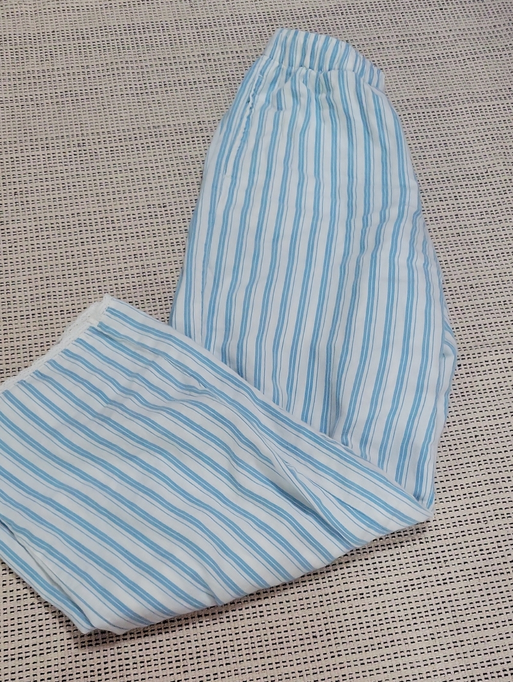 wild fable Blue and White Striped Pull-On Pajama Bottoms XXS//Small